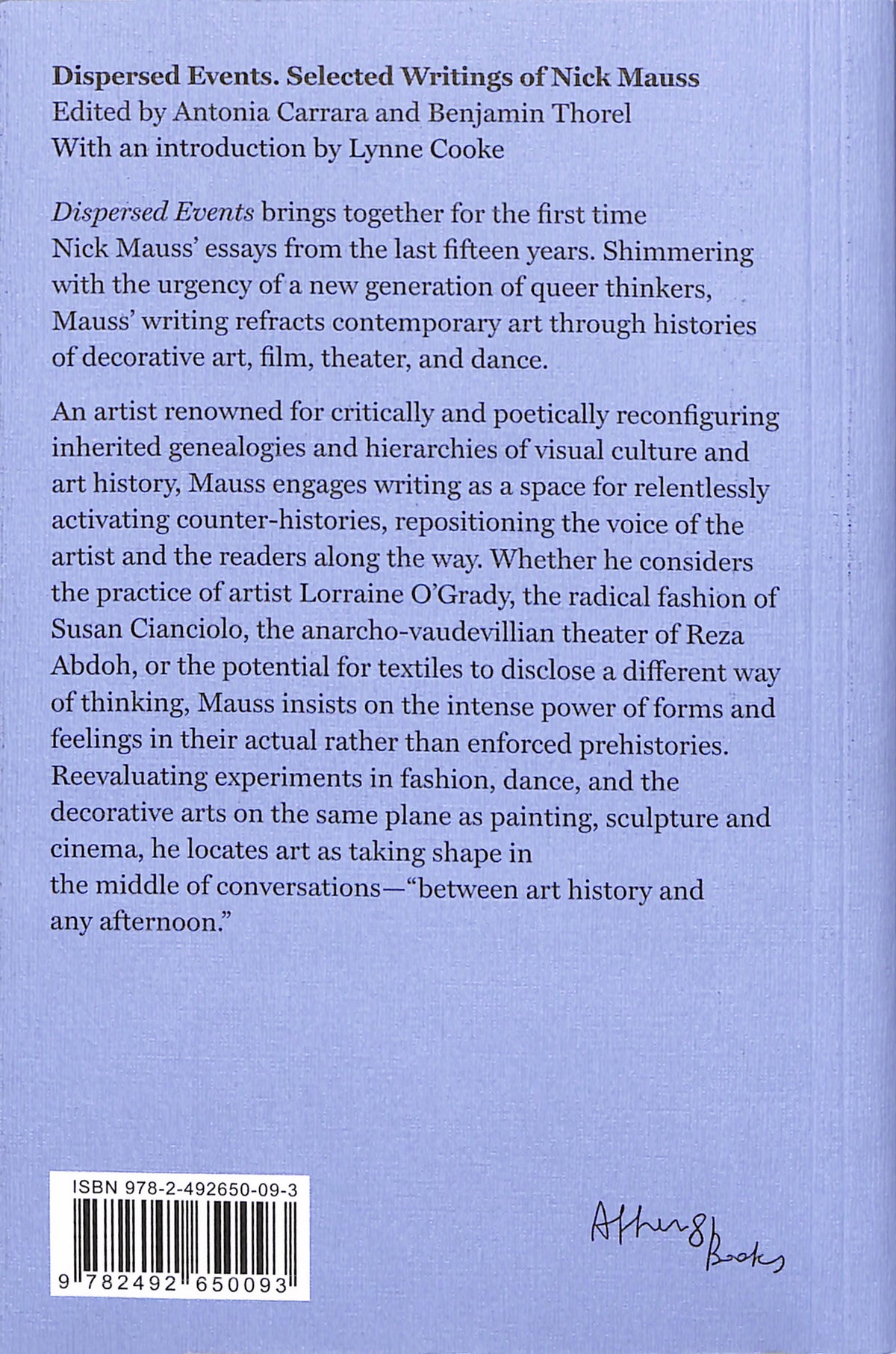 NICK MAUSS / Dispersed Events