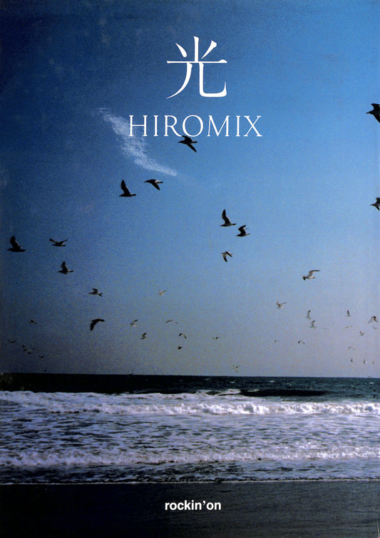 Cover shot of HIROMIX / Hikari. Scenic image of birds flying over a body of water with 'HIROMIX' branding.