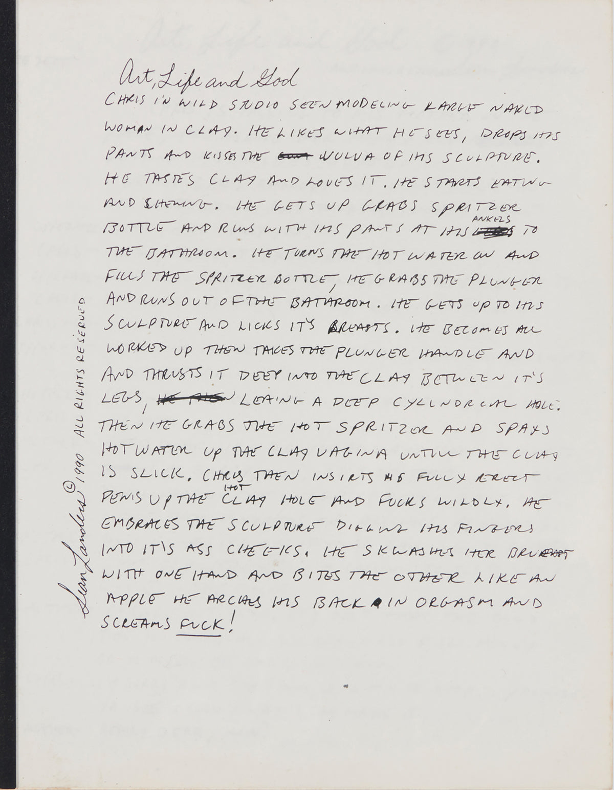 SEAN LANDERS / Art, Life and God