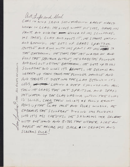 SEAN LANDERS / Art, Life and God