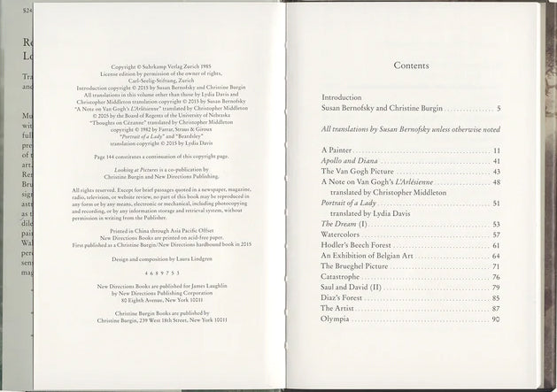 ROBERT WALSER / Looking at Pictures