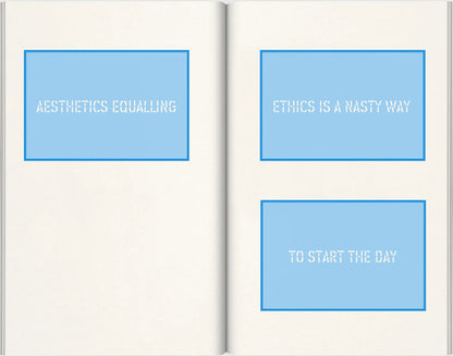 LAWRENCE WEINER / Deep blue sky / Light blue sky 2