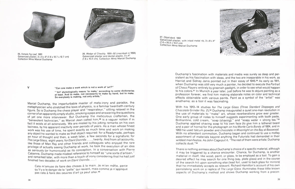 WALTER HOPPS / Reflections on a New Work by Marcel Duchamp