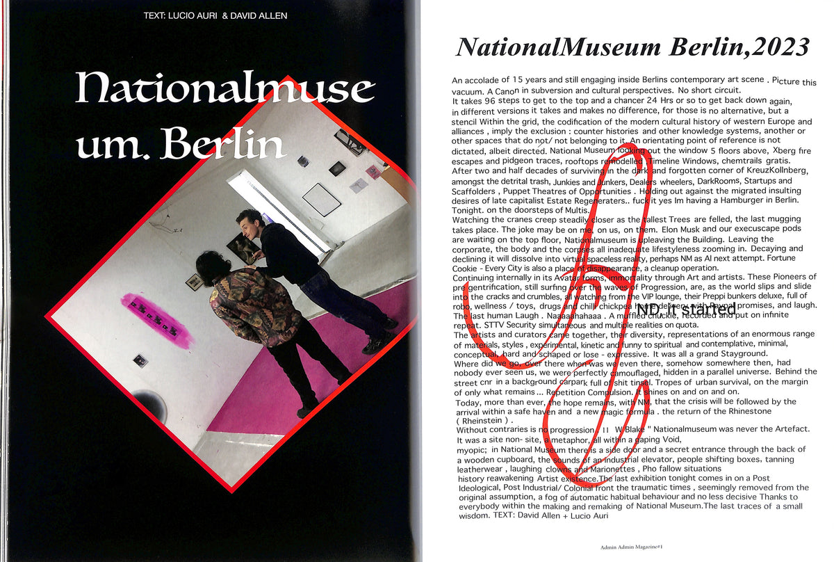 REBECCA HOLBORN & GUY BENFIELD ed. / AdminAdmin Magazine #1