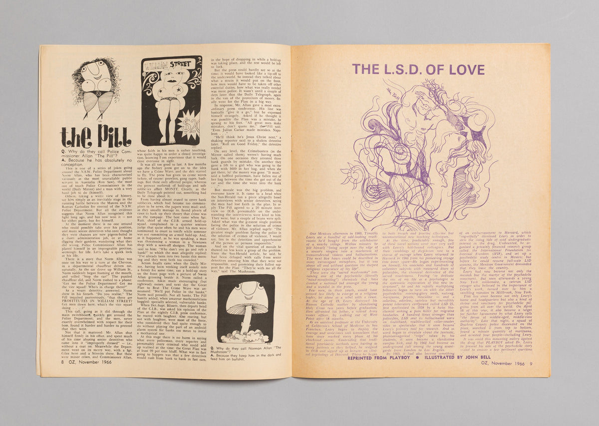 Ed. RICHARD NEVILLE, RICHARD WALSH with artwork by MARTIN SHARP / OZ Magazine No. 31