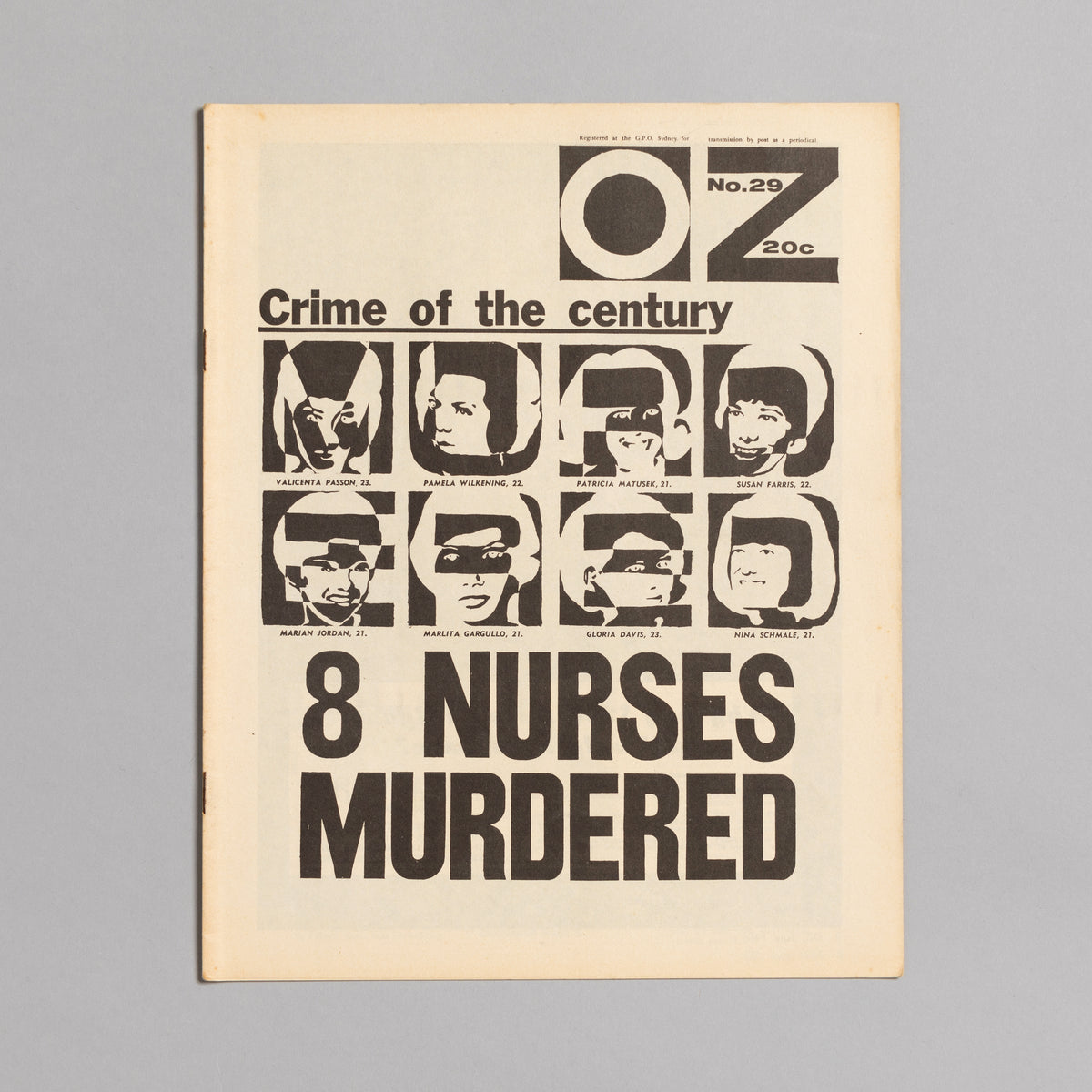 Ed. RICHARD NEVILLE, RICHARD WALSH with artwork by MARTIN SHARP / OZ Magazine No. 29