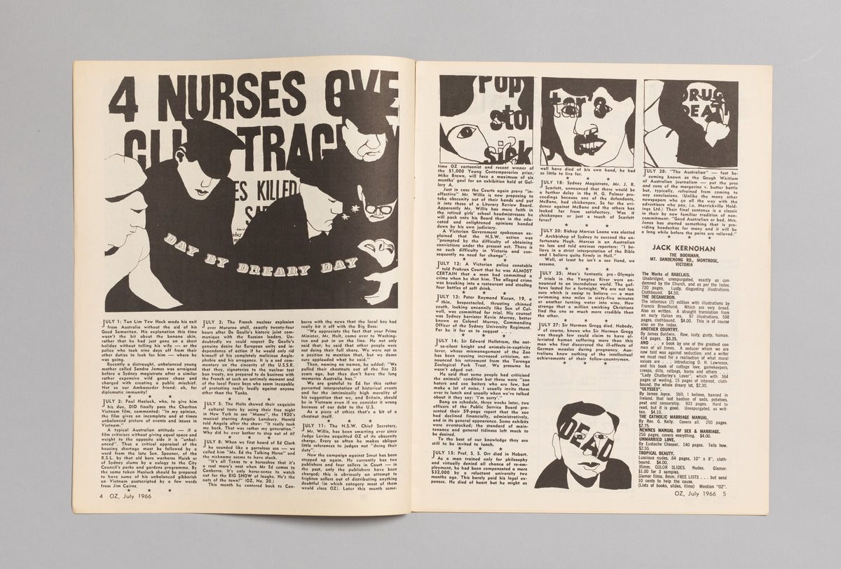 Ed. RICHARD NEVILLE, RICHARD WALSH with artwork by MARTIN SHARP / OZ Magazine No. 29