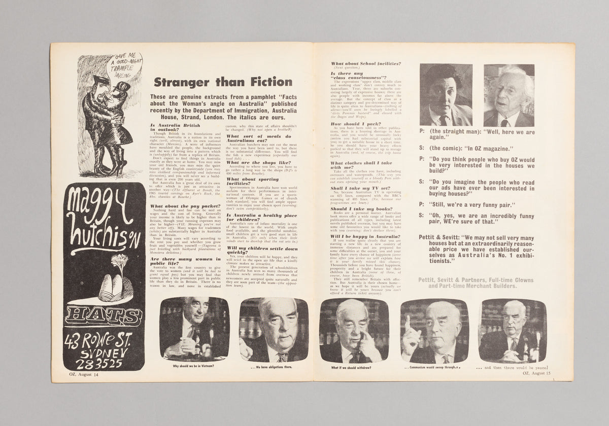 Ed. RICHARD NEVILLE, RICHARD WALSH with artwork by MARTIN SHARP / OZ Magazine No. 21