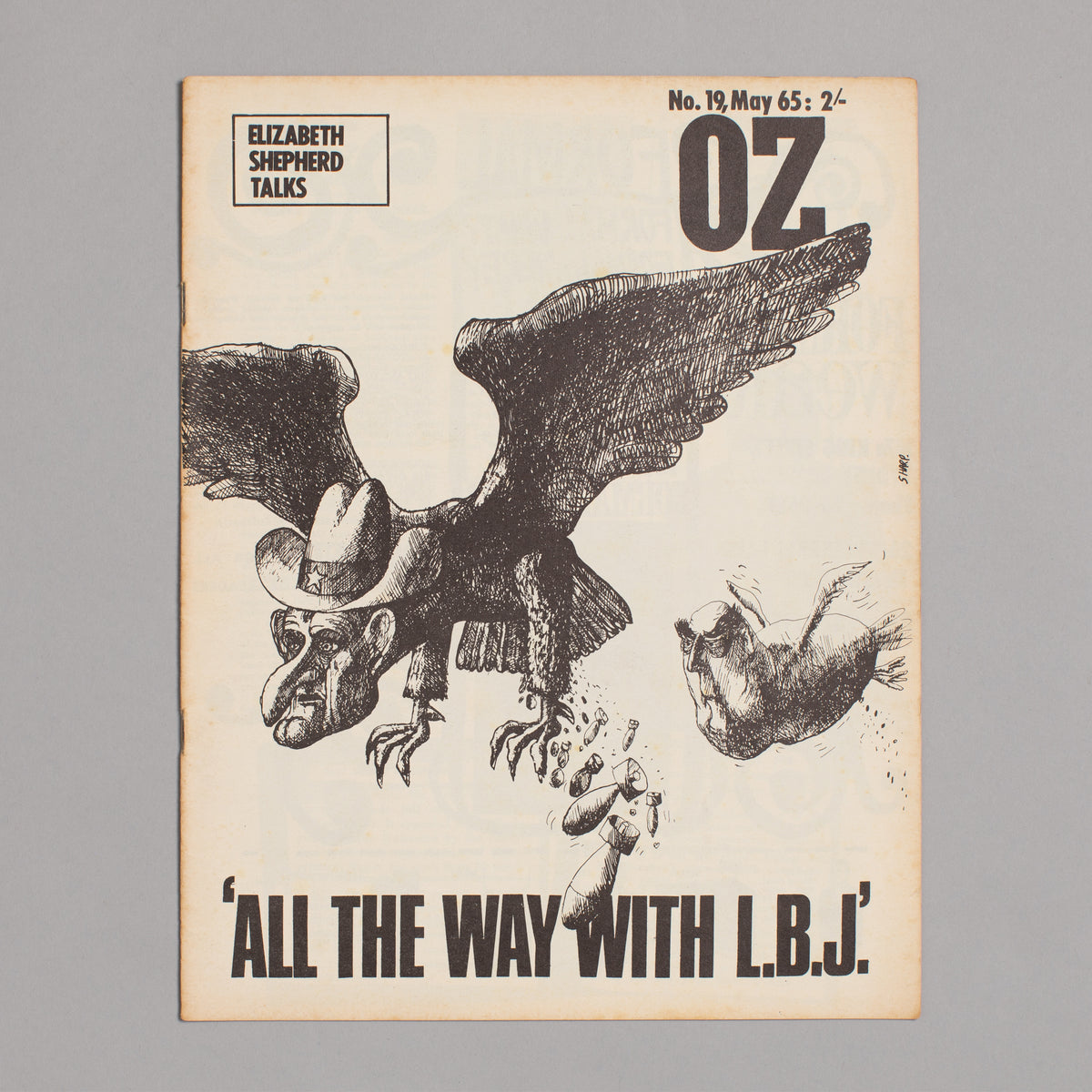 Ed. RICHARD NEVILLE, RICHARD WALSH with artwork by MARTIN SHARP / OZ Magazine No. 19
