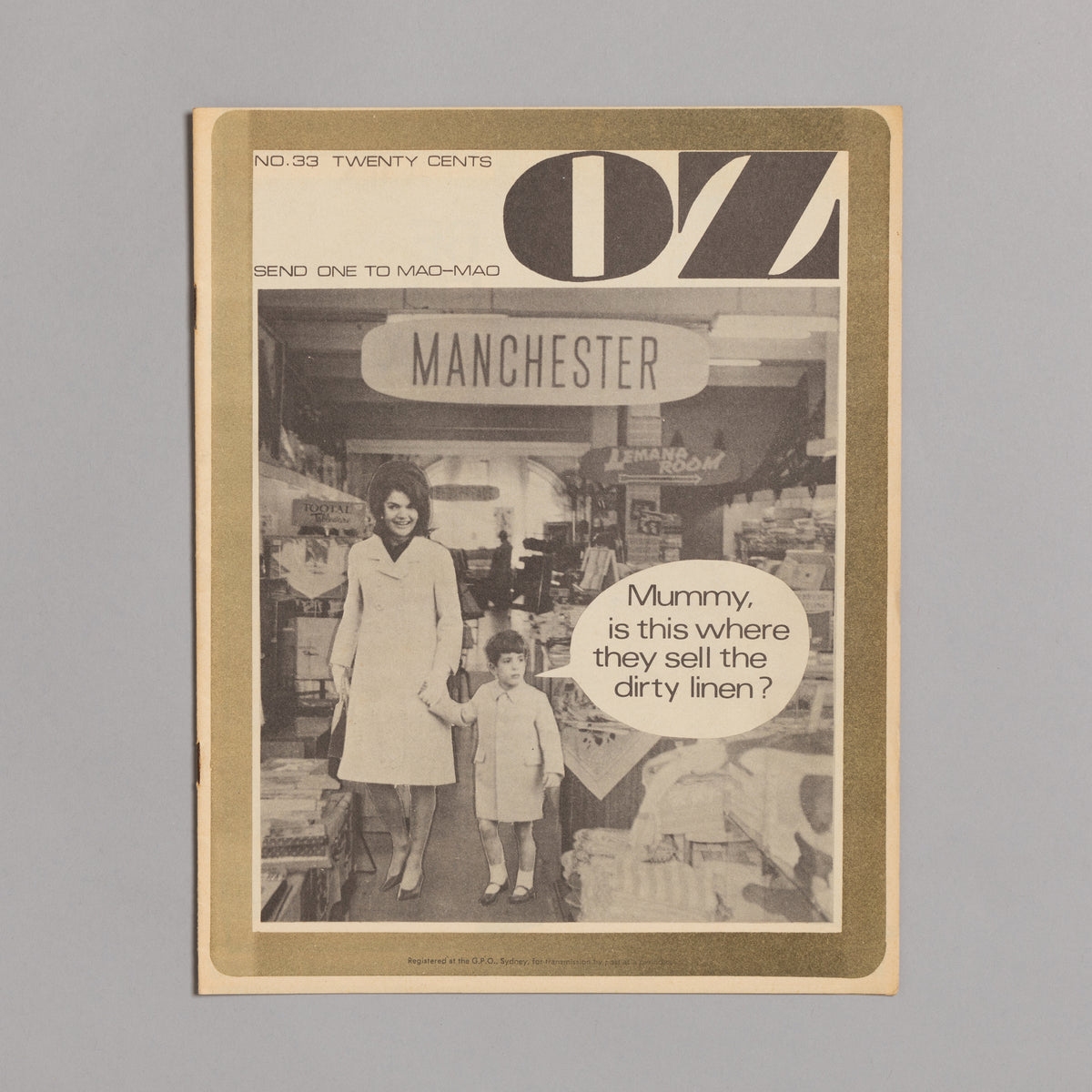 Ed. RICHARD NEVILLE, RICHARD WALSH with artwork by MARTIN SHARP / OZ Magazine No. 33
