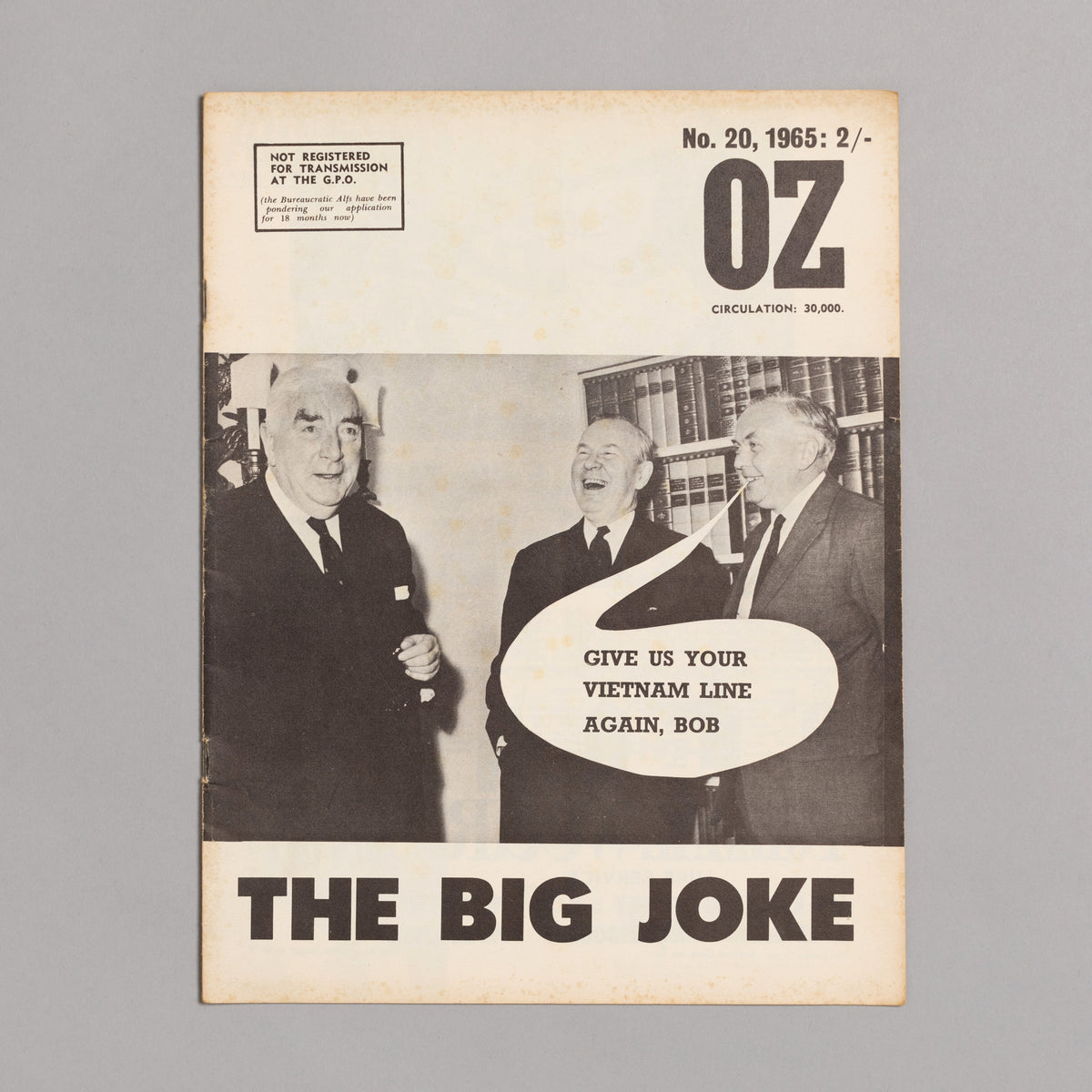Ed. RICHARD NEVILLE, RICHARD WALSH with artwork by MARTIN SHARP / OZ Magazine No. 20