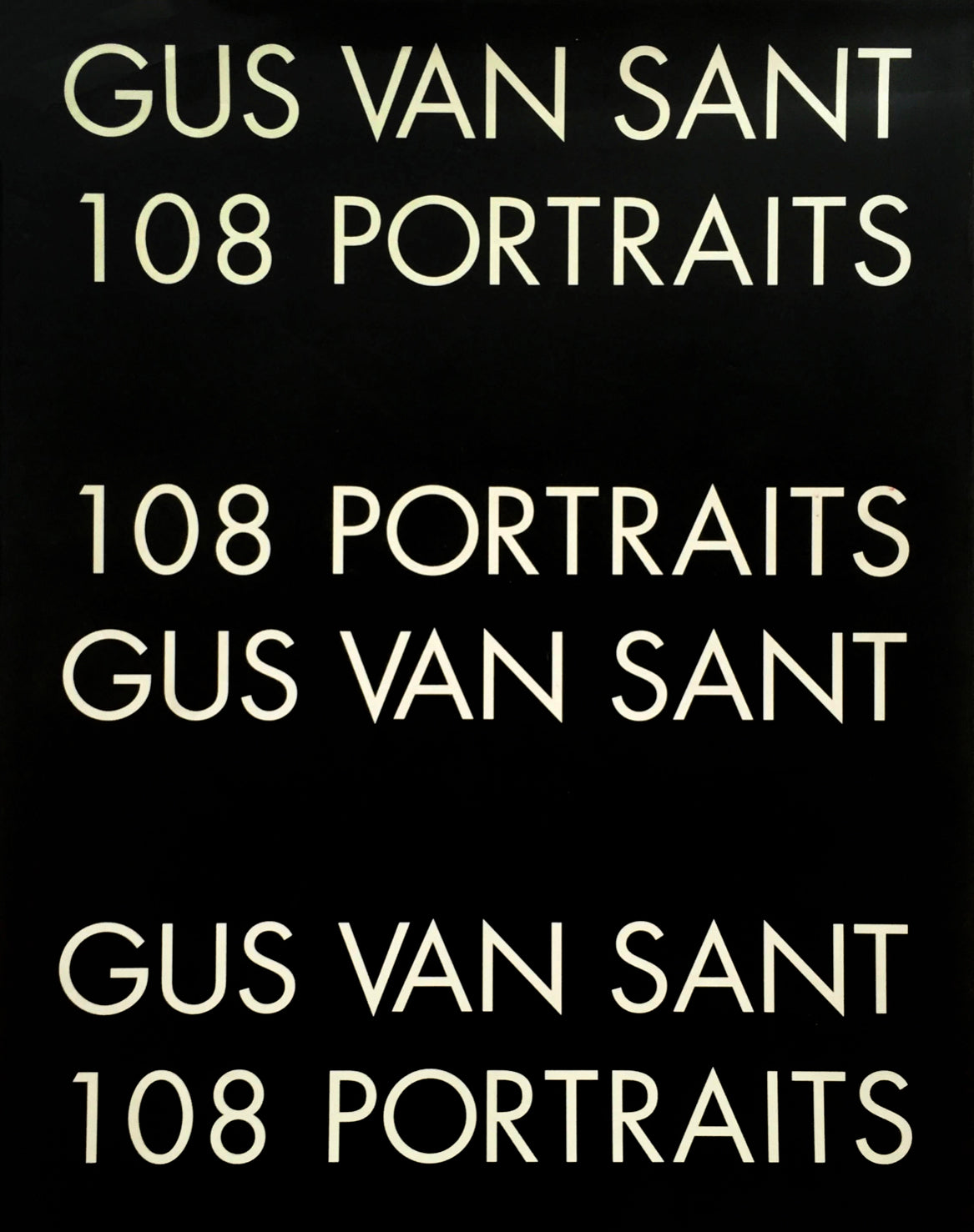 GUS VAN SANT / 108 Portraits (signed)