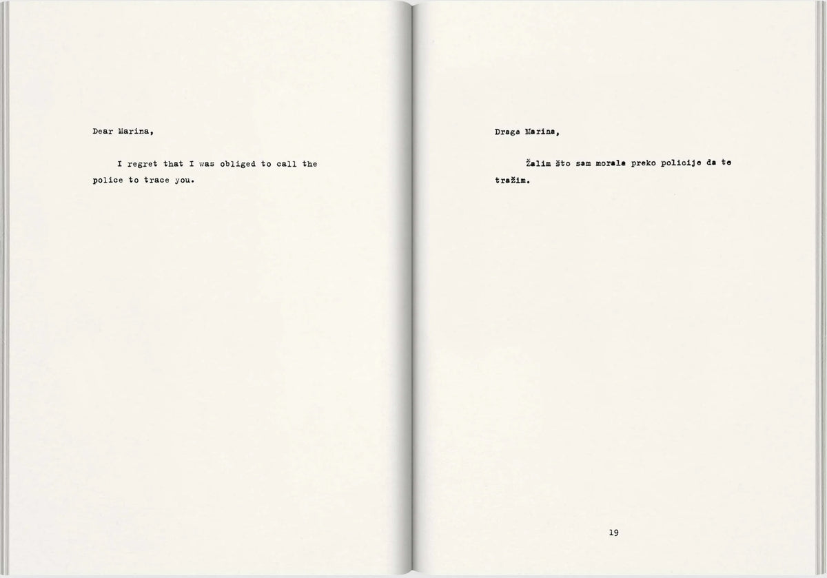 MARINA ABRAMOVIĆ / 100 Pisama / 100 Letters